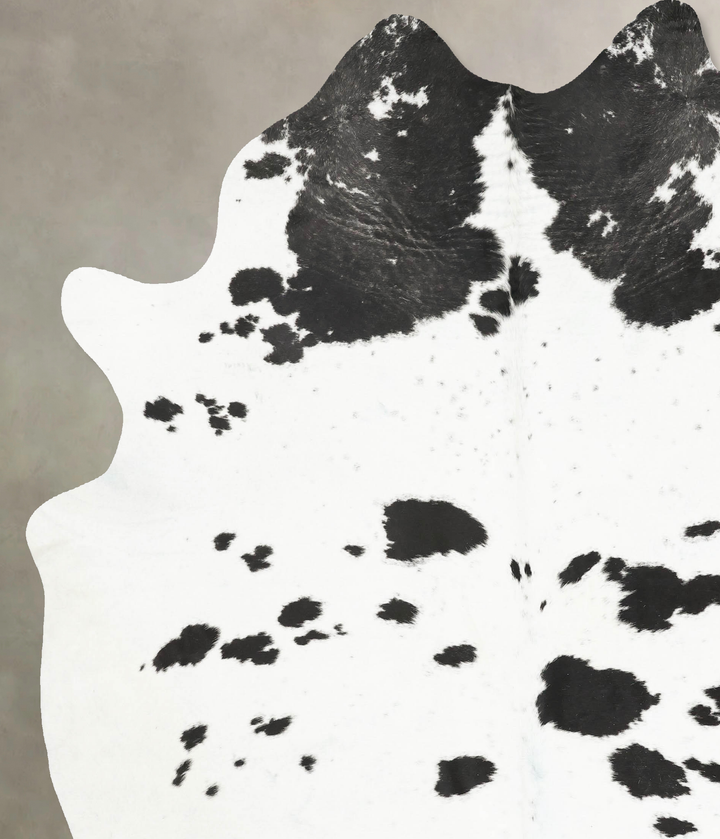 Black and White XX-Large Brazilian Cowhide Rug 8'5"H x 7'5"W #B14767 by Hudson Hides
