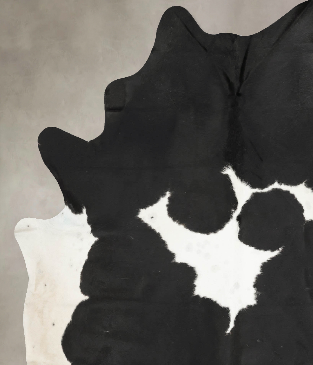 Black and White XX-Large Brazilian Cowhide Rug 7'11"H x 6'5"W #B14787 
