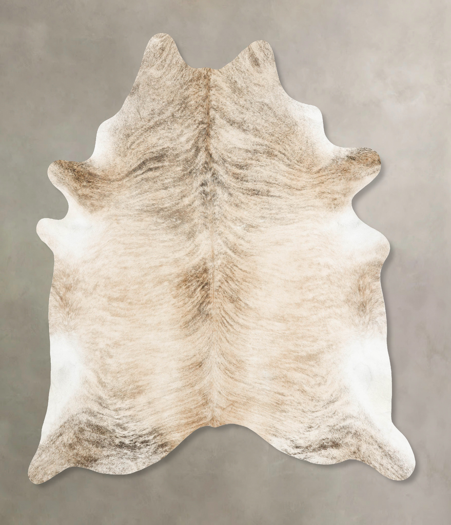 Light Brindle XX-Large Brazilian Cowhide Rug 8'9"H x 7'4"W #B14792 by Hudson Hides