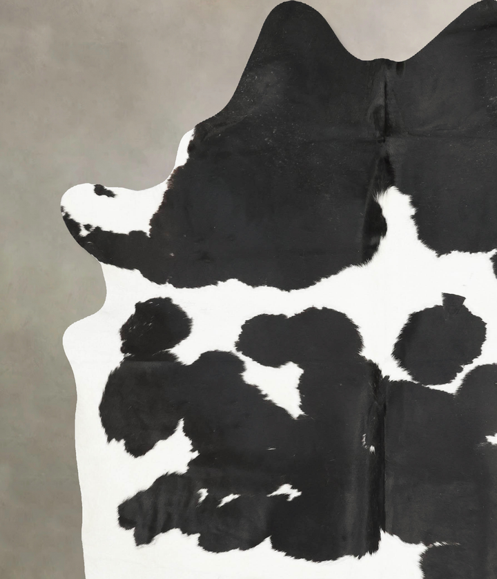 Black and White XX-Large Brazilian Cowhide Rug 8'6"H x 7'0"W #B14794 by Hudson Hides