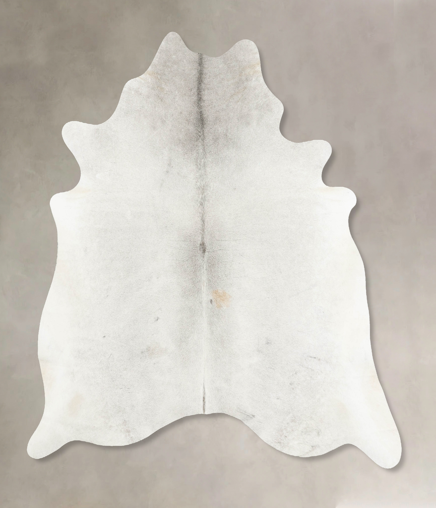 Medium Grey X-Large Brazilian Cowhide Rug 7'2"H x 6'9"W #B14795 by Hudson Hides