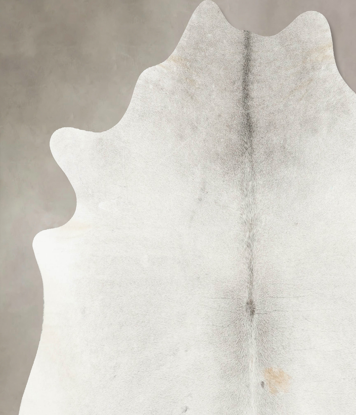 Medium Grey X-Large Brazilian Cowhide Rug 7'2"H x 6'9"W #B14795 by Hudson Hides