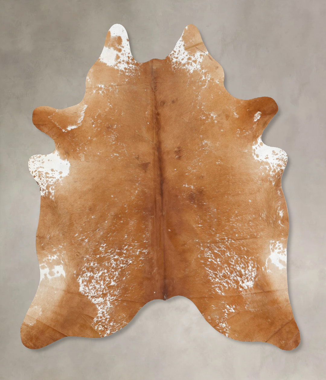 Salt and Pepper Brown X-Large Brazilian Cowhide Rug 7'5"H x 6'9"W #B14