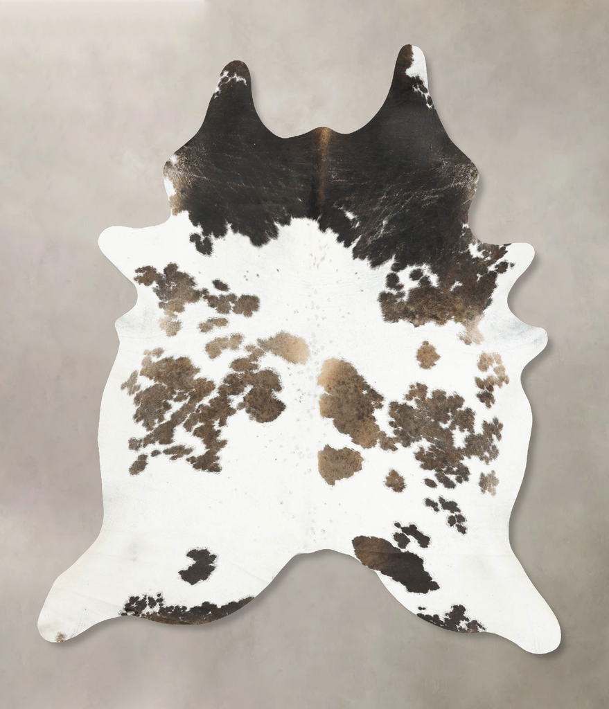 Chocolate and White XX-Large Brazilian Cowhide Rug 8'6"H x 6'10"W #B14800 by Hudson Hides