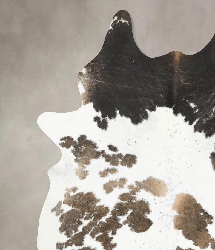 Chocolate and White XX-Large Brazilian Cowhide Rug 8'6"H x 6'10"W #B14800 by Hudson Hides