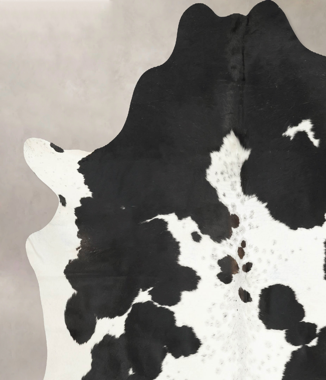 Black and White XX-Large Brazilian Cowhide Rug 7'11"H x 7'3"W #B14801 