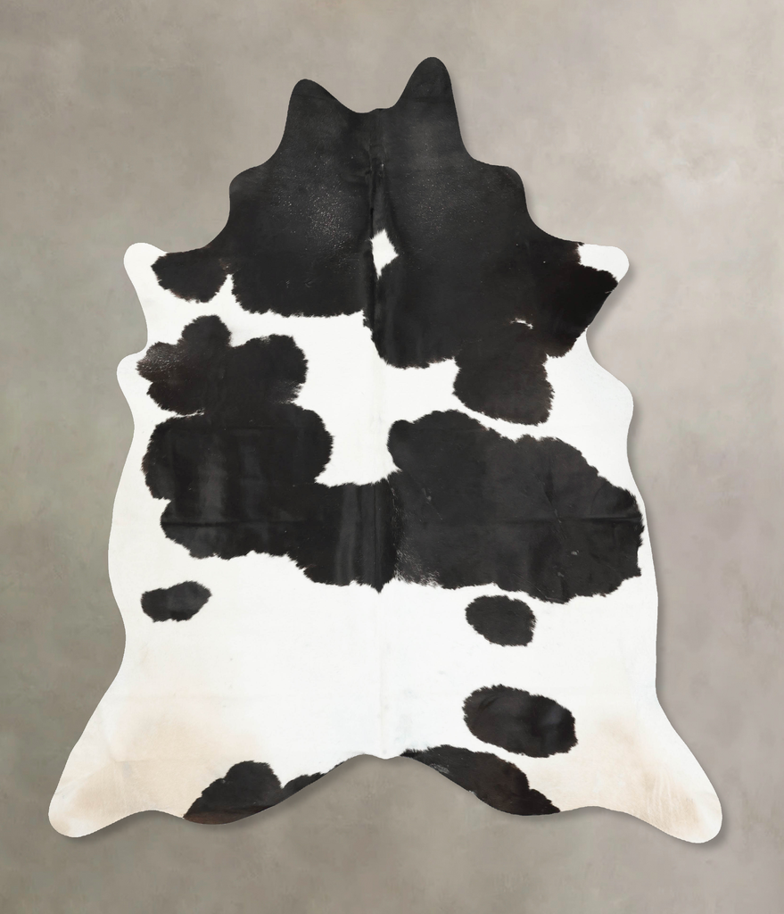 Black and White XX-Large Brazilian Cowhide Rug 8'7"H x 7'5"W #B14811 by Hudson Hides