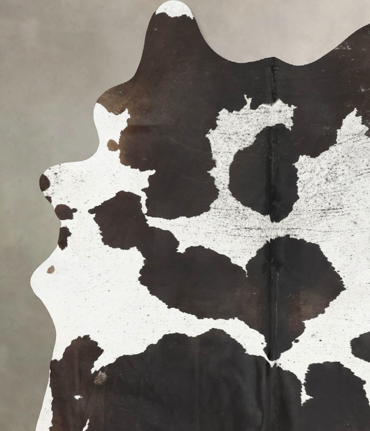 Black and White XX-Large Brazilian Cowhide Rug 7'10"H x 6'5"W #B14812 by Hudson Hides