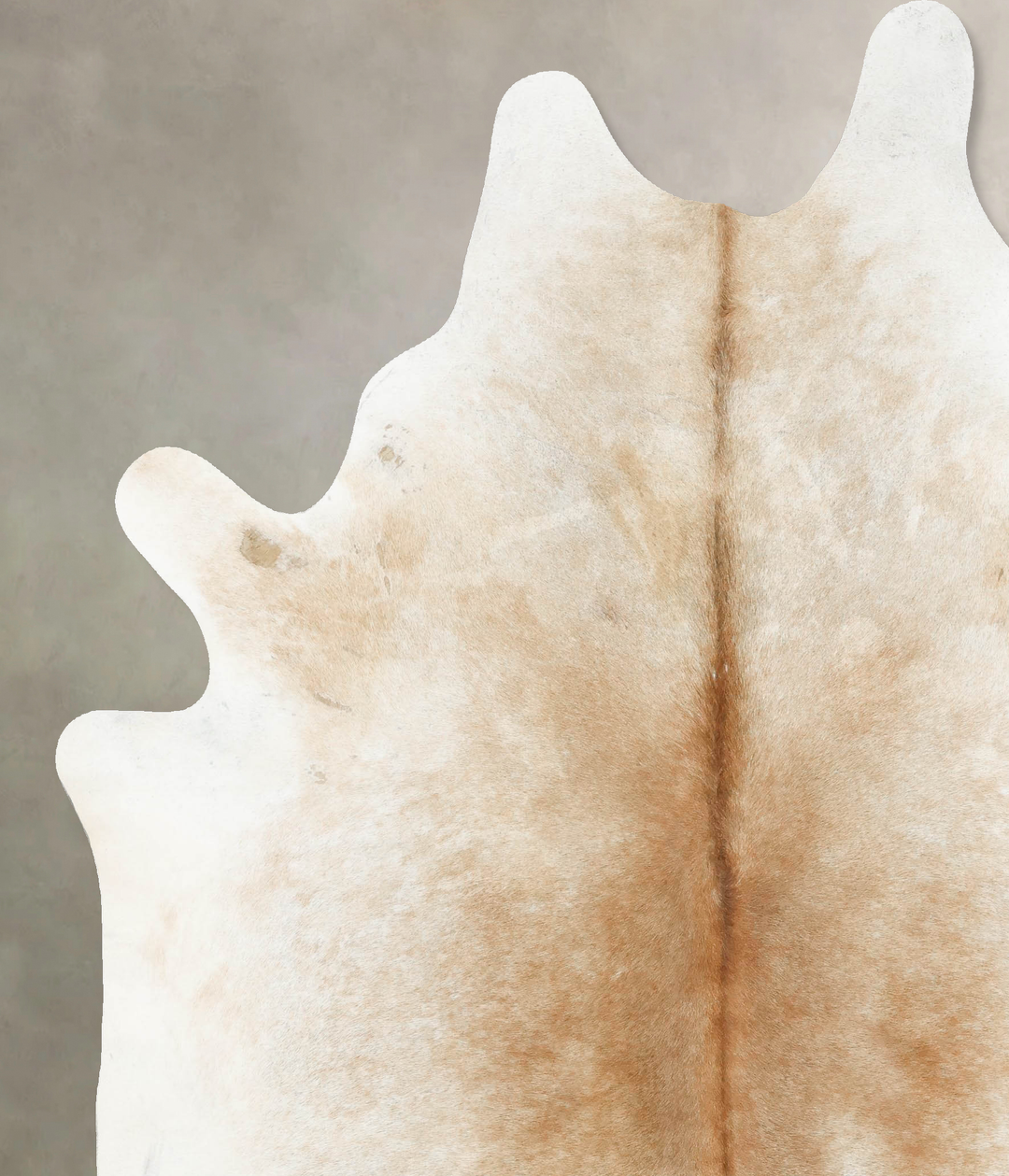 Grey with Beige XX-Large Brazilian Cowhide Rug 8'6"H x 6'11"W #B14816 