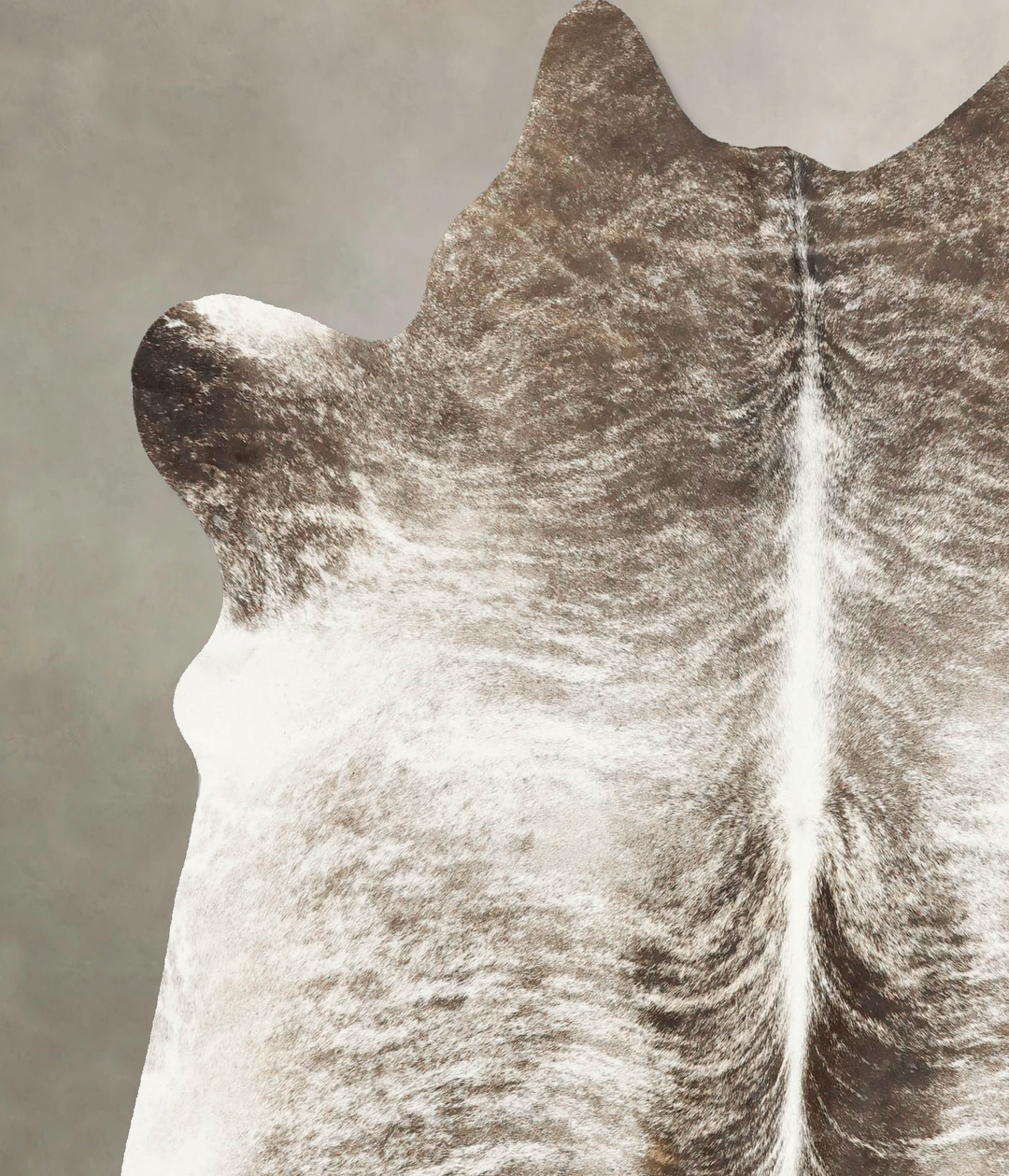 Grey Brindle X-Large Brazilian Cowhide Rug 6'9"H x 6'2"W #B14857 by Hu