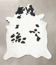 Black and White XX-Large Brazilian Cowhide Rug 8'0"H x 6'11"W #B14872 by Hudson Hides