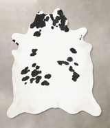 Black and White XX-Large Brazilian Cowhide Rug 8'0"H x 6'11"W #B14872 by Hudson Hides