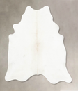 Ivory with Beige X-Large Brazilian Cowhide Rug 7'3"H x 6'10"W #B14875 by Hudson Hides