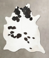 Black and White XX-Large Brazilian Cowhide Rug 8'6"H x 6'9"W #B14882 by Hudson Hides
