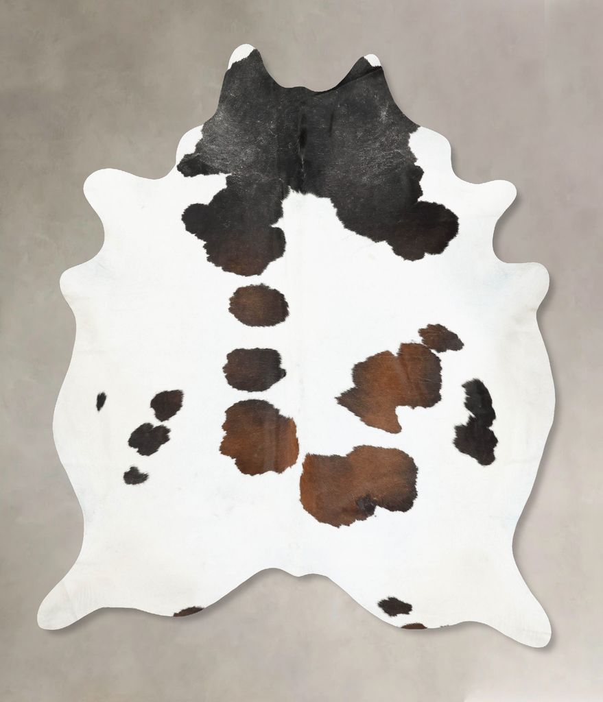 Chocolate and White XX-Large Brazilian Cowhide Rug 9'5"H x 7'5"W #B14893 by Hudson Hides