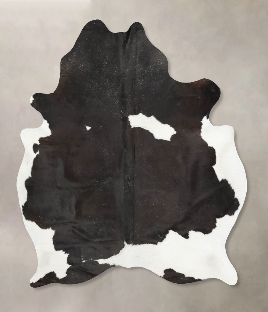 Black and White XX-Large Brazilian Cowhide Rug 7'11"H x 6'6"W #B14894 by Hudson Hides