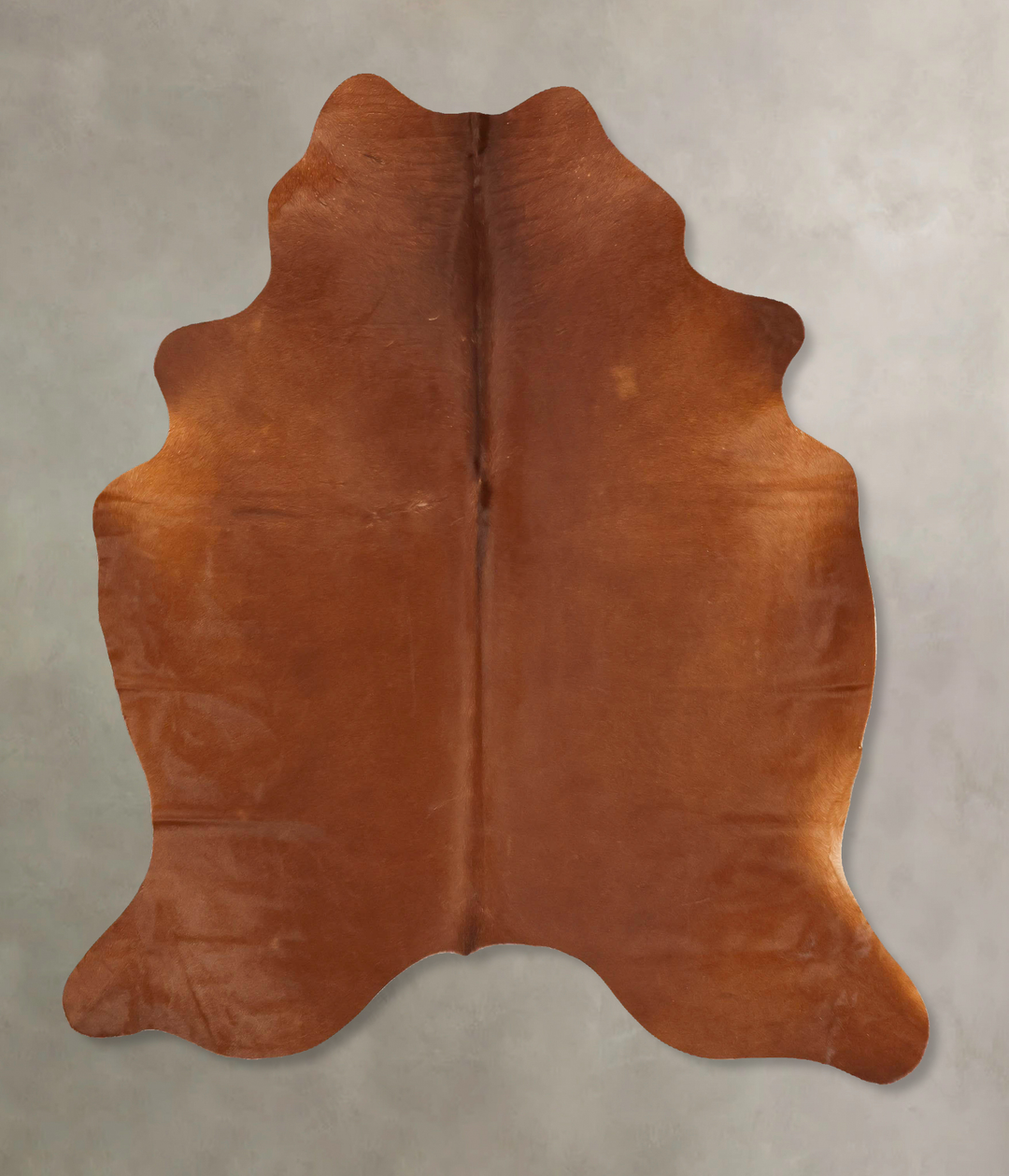 Solid Brown X-Large Brazilian Cowhide Rug 6'11"H x 5'10"W #B14899 by H