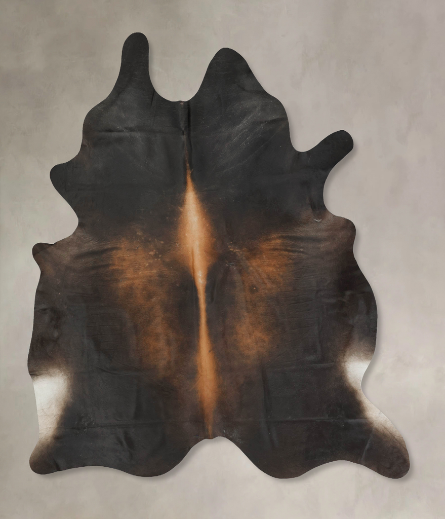 Chocolate XX-Large Brazilian Cowhide Rug 8'3"H x 7'1"W #B14910 by Hudson Hides