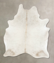 Ivory with Beige XX-Large Brazilian Cowhide Rug 8'6"H x 6'3"W #B14911 by Hudson Hides