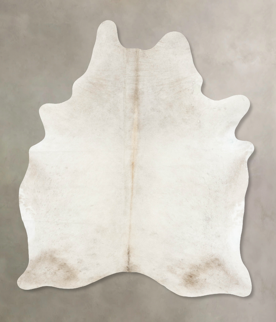 Ivory with Beige XX-Large Brazilian Cowhide Rug 8'6"H x 6'3"W #B14911 by Hudson Hides