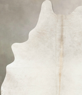 Ivory with Beige XX-Large Brazilian Cowhide Rug 8'6"H x 6'3"W #B14911 by Hudson Hides