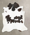 Black and White XX-Large Brazilian Cowhide Rug 8'0