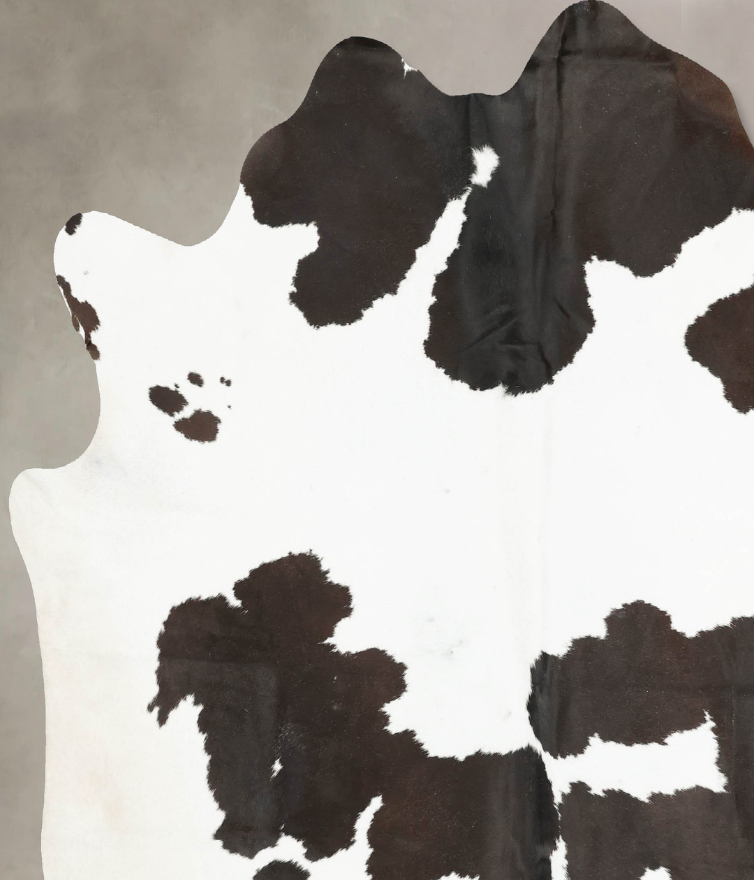 Black and White XX-Large Brazilian Cowhide Rug 8'0"H x 7'4"W #B14912 b