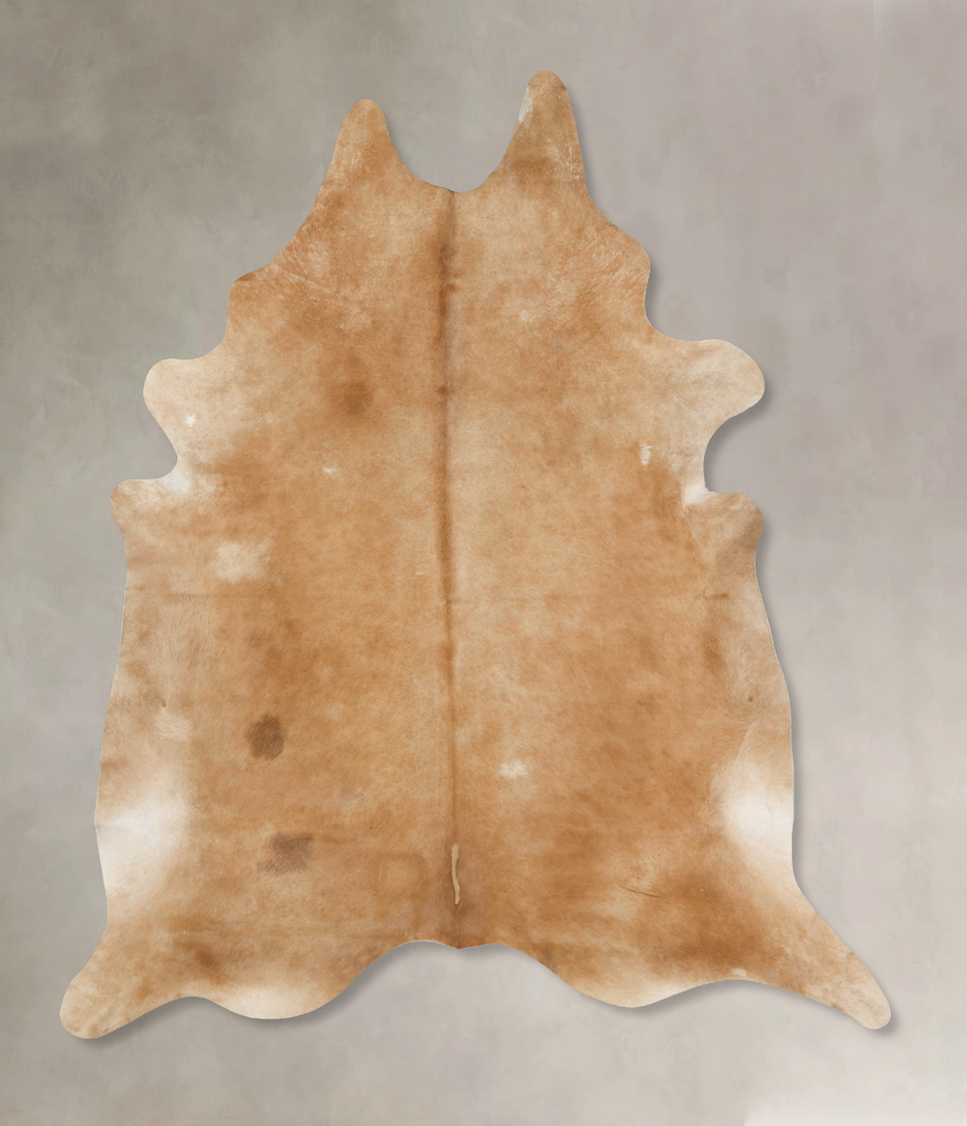 Beige XX-Large Brazilian Cowhide Rug 8'10"H x 7'6"W #B14913 by Hudson Hides