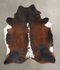 Chocolate and White XX-Large Brazilian Cowhide Rug 8'6