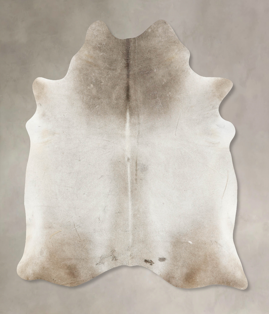 Grey with Beige XX-Large Brazilian Cowhide Rug 8'2"H x 6'9"W #B14919 by Hudson Hides