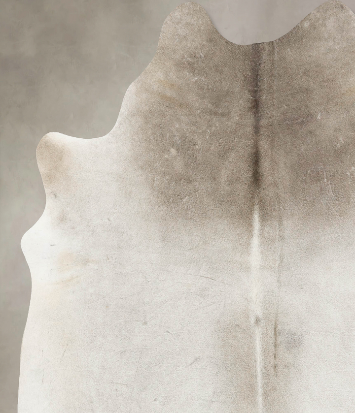 Grey with Beige XX-Large Brazilian Cowhide Rug 8'2"H x 6'9"W #B14919 by Hudson Hides