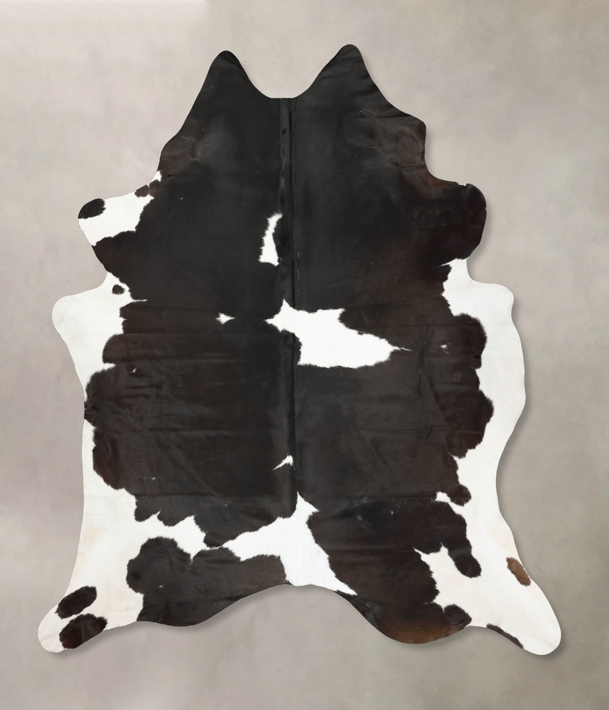 Chocolate and White XX-Large Brazilian Cowhide Rug 9'4"H x 7'11"W #B14920 by Hudson Hides