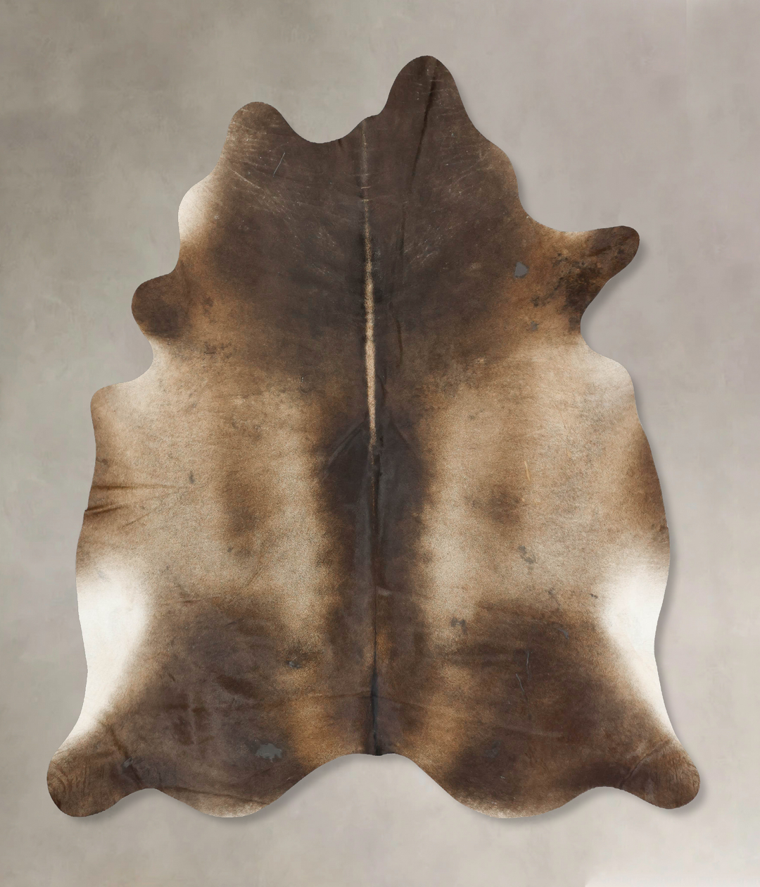 Chocolate XX-Large Brazilian Cowhide Rug 7'11"H x 6'10"W #B14921 by Hu