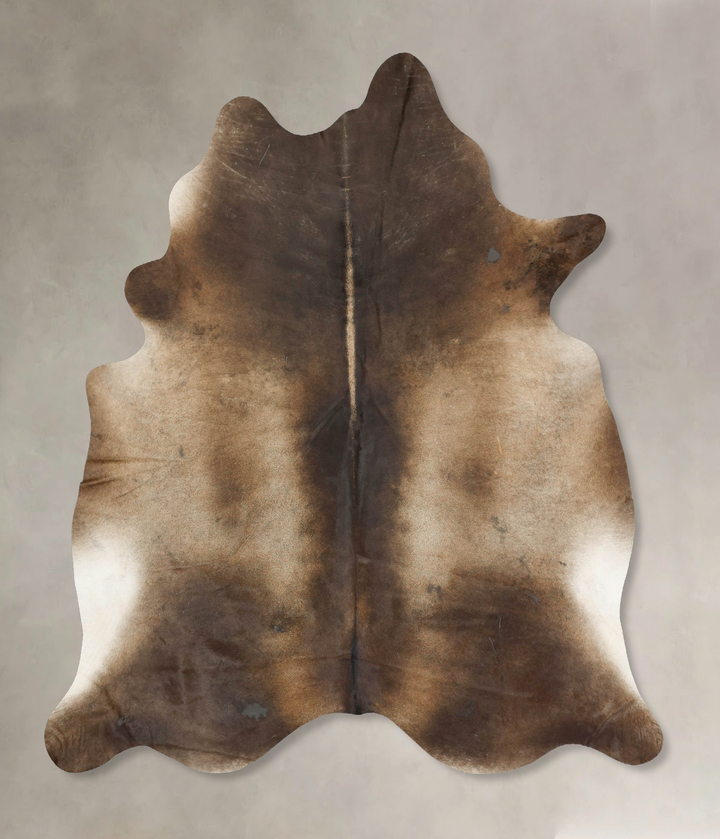 Chocolate XX-Large Brazilian Cowhide Rug 7'11"H x 6'10"W #B14921 by Hudson Hides