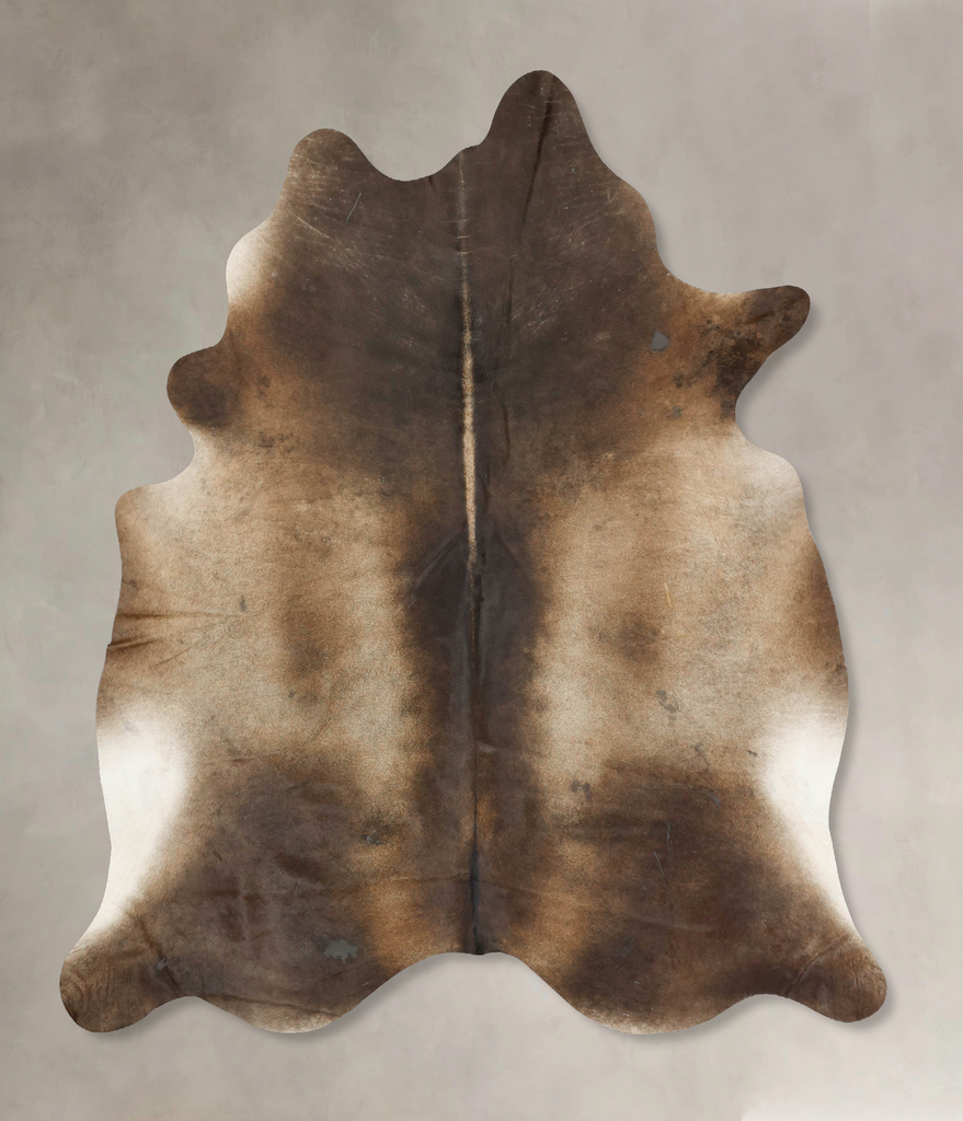 Chocolate XX-Large Brazilian Cowhide Rug 7'11"H x 6'10"W #B14921 by Hudson Hides