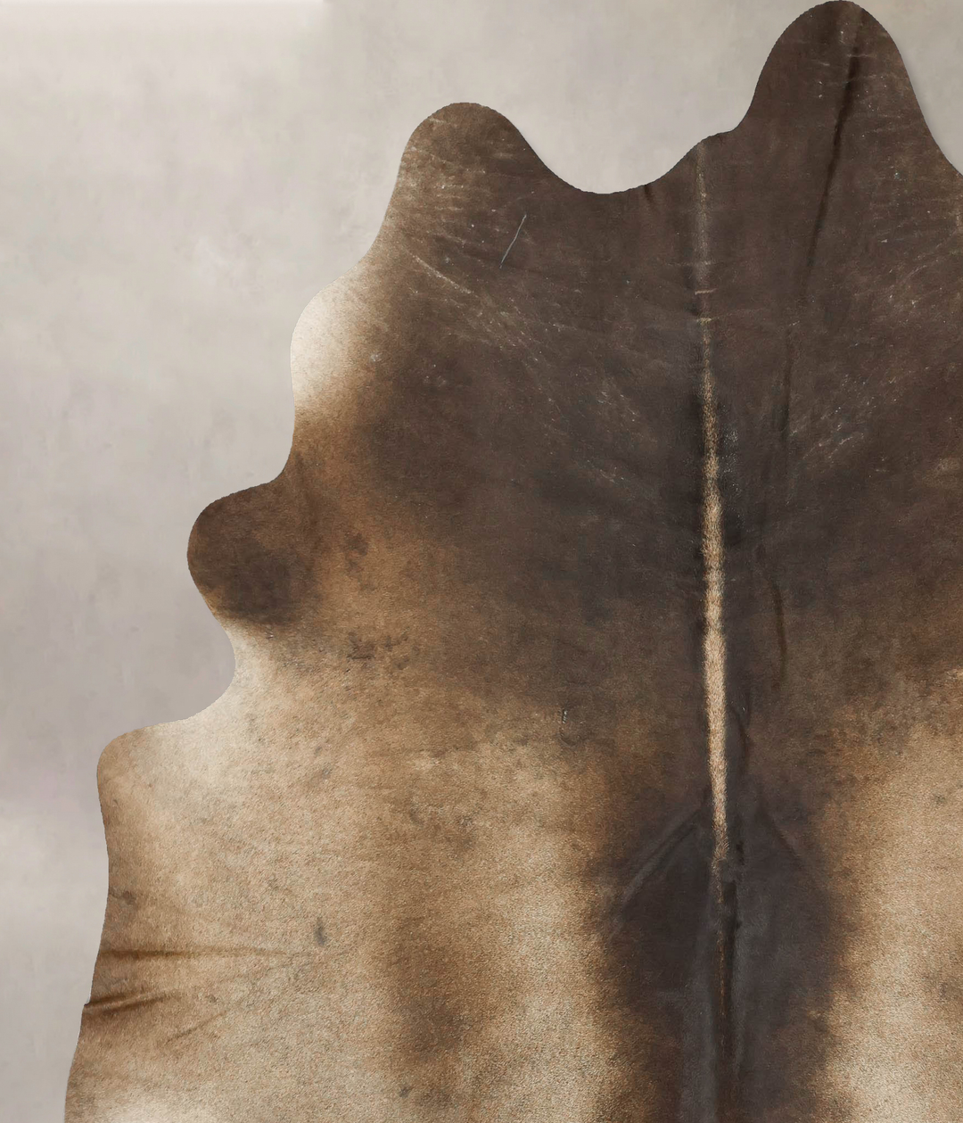 Chocolate XX-Large Brazilian Cowhide Rug 7'11"H x 6'10"W #B14921 by Hu