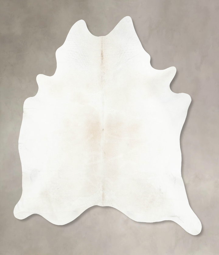 Ivory with Beige XX-Large Brazilian Cowhide Rug 8'11"H x 7'4"W #B14923 by Hudson Hides