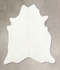 Solid White XX-Large Brazilian Cowhide Rug 7'11