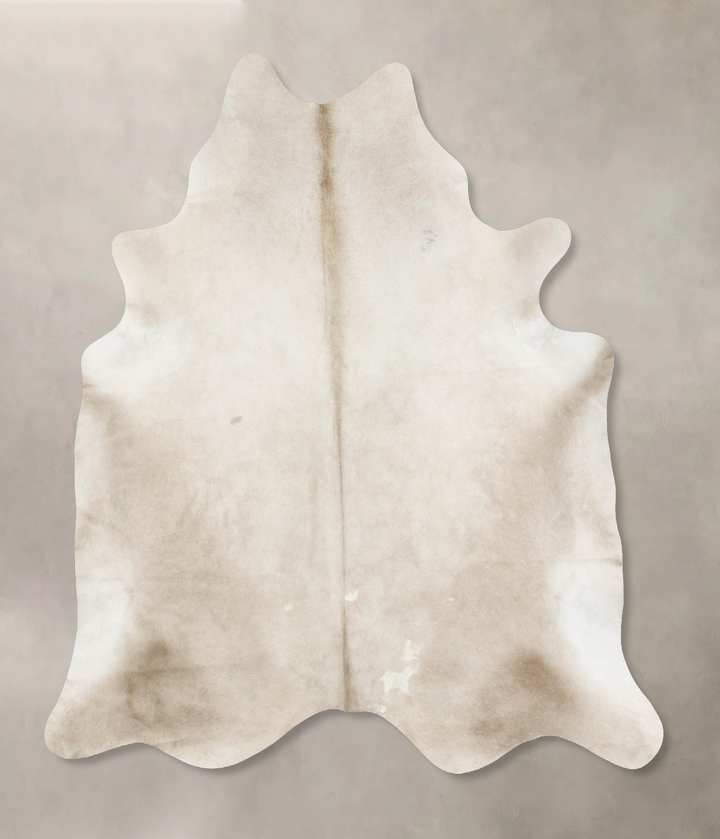 Champagne XX-Large Brazilian Cowhide Rug 7'5"H x 7'0"W #B14937 by Hudson Hides
