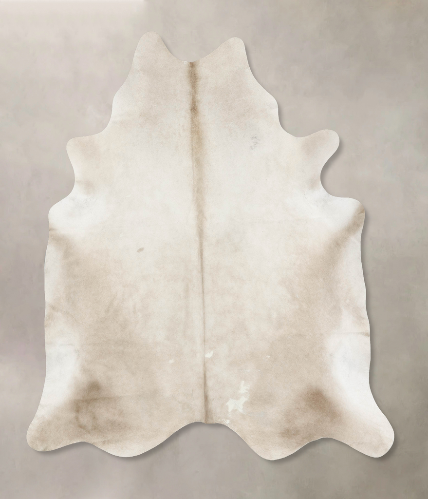 Champagne XX-Large Brazilian Cowhide Rug 7'5"H x 7'0"W #B14937 by Hudson Hides