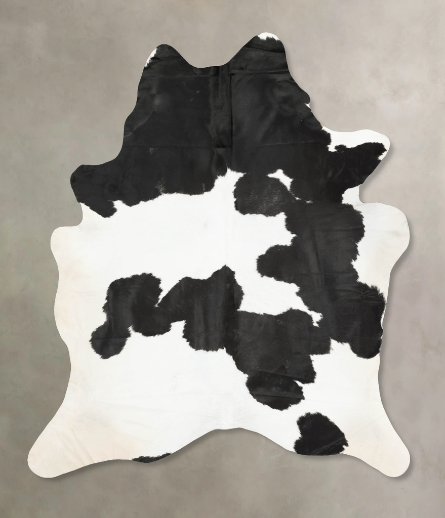 Black and White XX-Large Brazilian Cowhide Rug 9'0"H x 6'10"W #B14941 by Hudson Hides