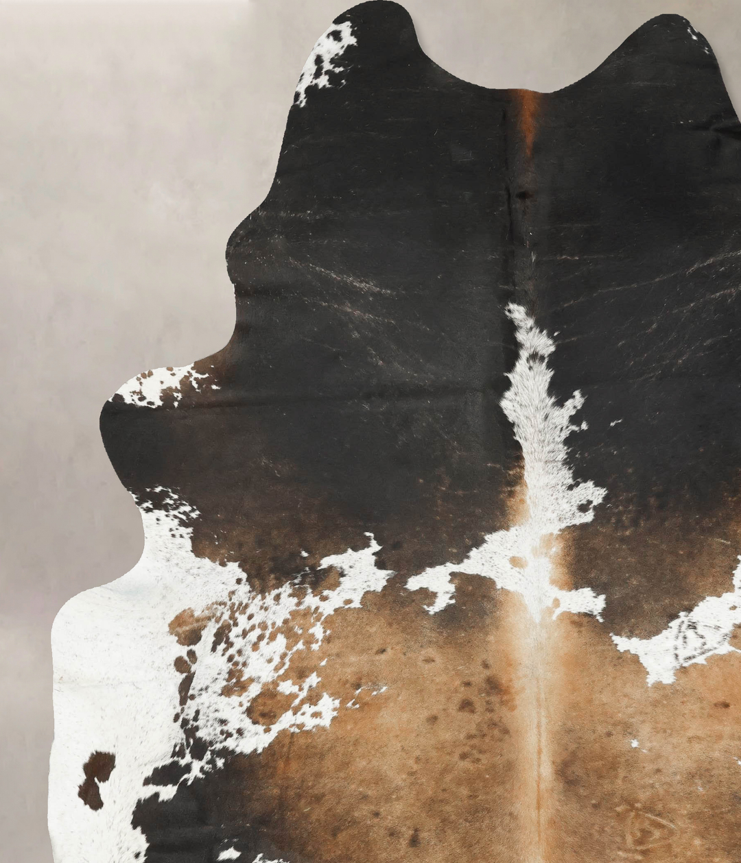 Chocolate and White XX-Large Brazilian Cowhide Rug 9'1"H x 7'1"W #B149
