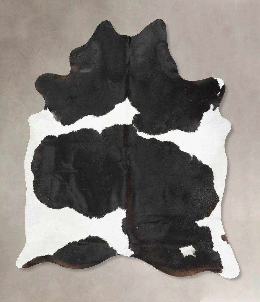 Black and White X-Large Brazilian Cowhide Rug 7'11"H x 6'3"W #B14946 by Hudson Hides