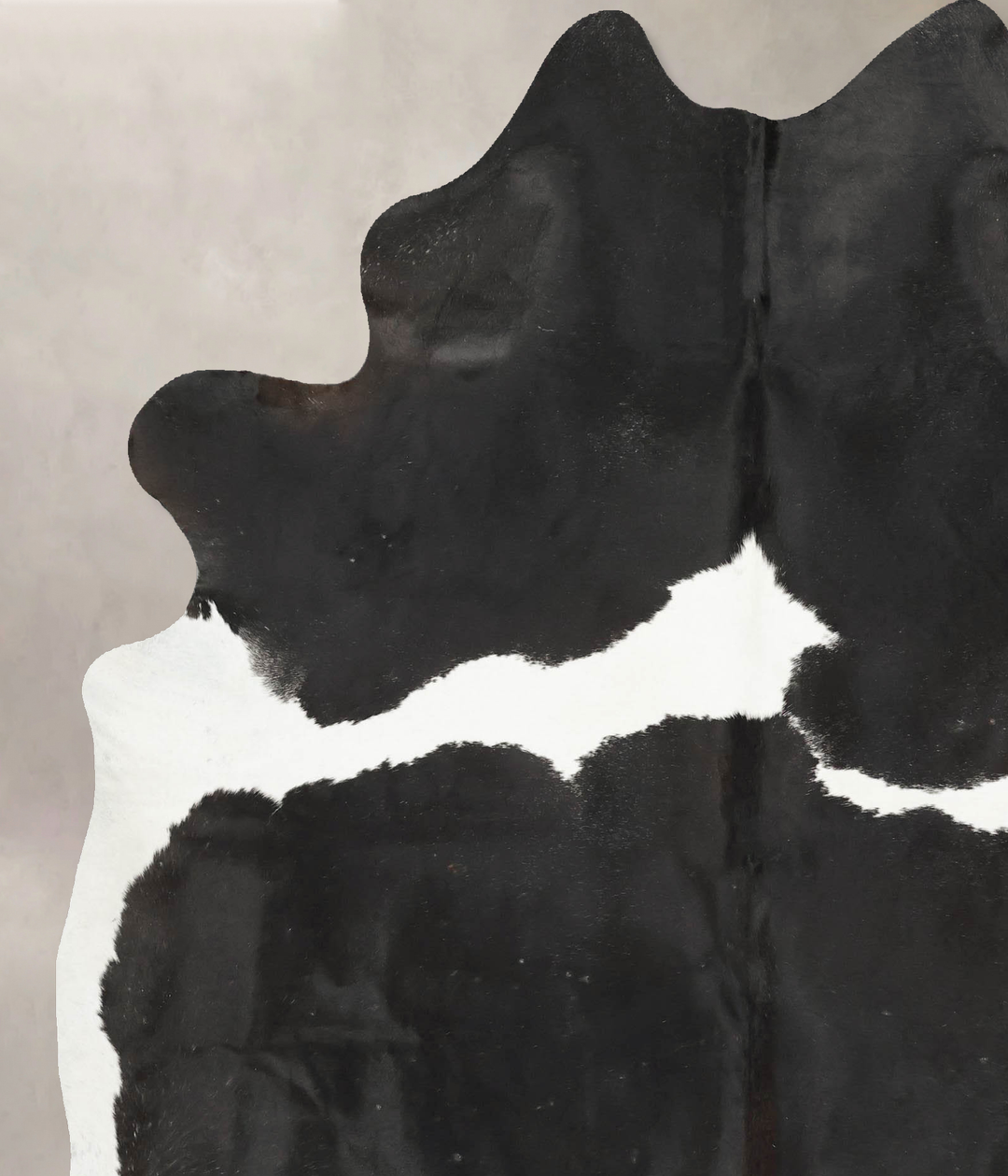 Black and White X-Large Brazilian Cowhide Rug 7'11"H x 6'3"W #B14946 b