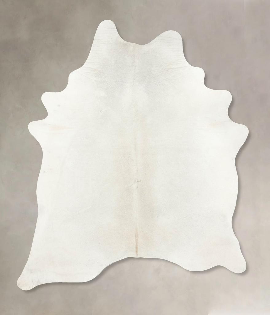 Ivory with Beige XX-Large Brazilian Cowhide Rug 8'6"H x 6'5"W #B14947 by Hudson Hides