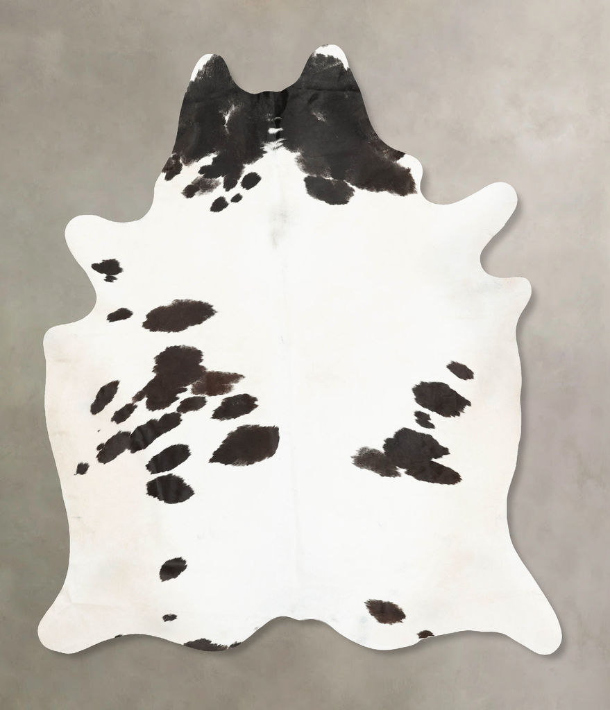 Black and White XX-Large Brazilian Cowhide Rug 8'11"H x 7'2"W #B14949 by Hudson Hides
