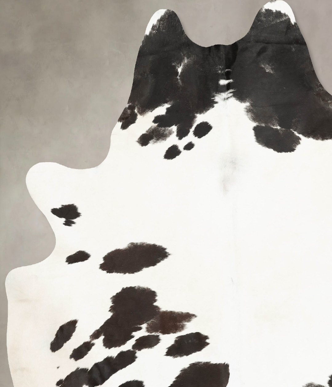 Black and White XX-Large Brazilian Cowhide Rug 8'11"H x 7'2"W #B14949 
