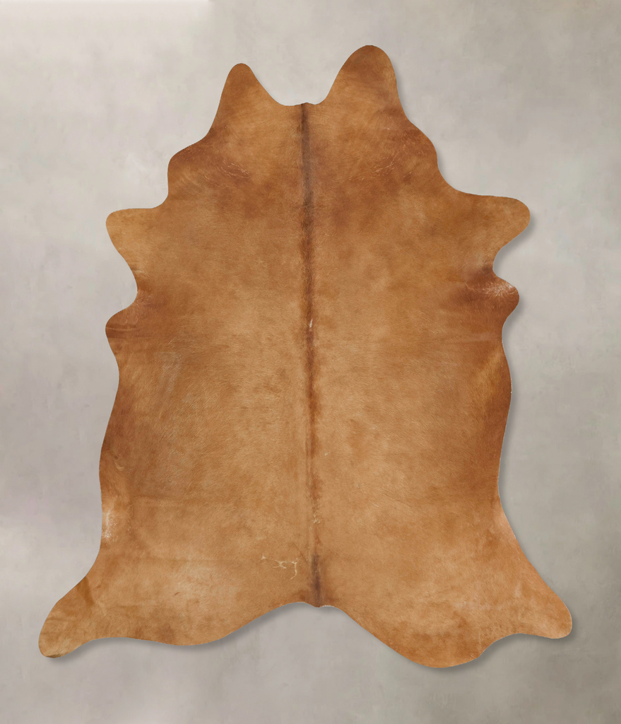 Beige XX-Large Brazilian Cowhide Rug 8'3"H x 7'2"W #B14960 by Hudson Hides