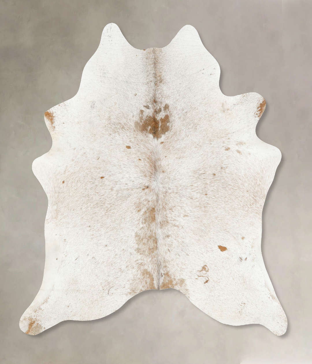 Salt and Pepper Brown X-Large Brazilian Cowhide Rug 7'4"H x 6'4"W #B14