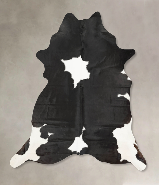 Black and White XX-Large Brazilian Cowhide Rug 8'3"H x 6'9"W #B15044 by Hudson Hides